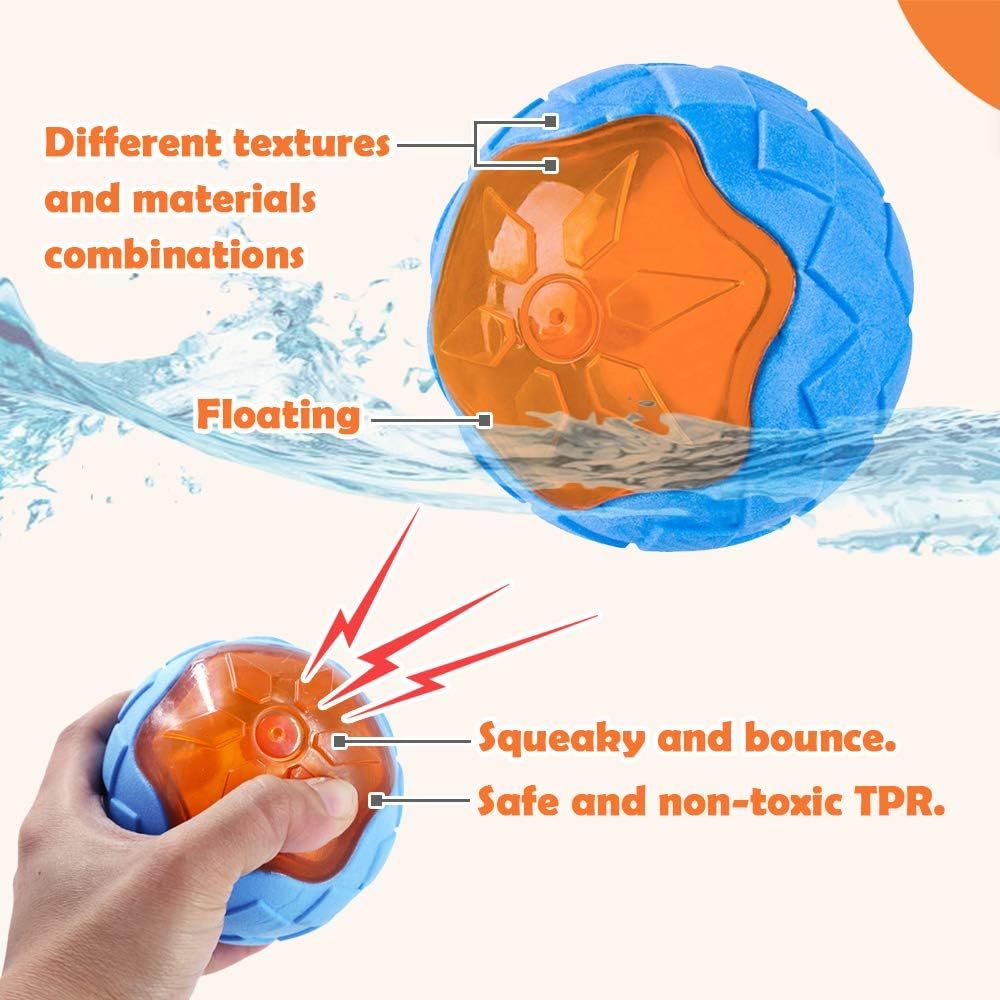 Durable Dog Squeaky Toys Set | Floating Dog Toys for Interactive Play And Fetch toys