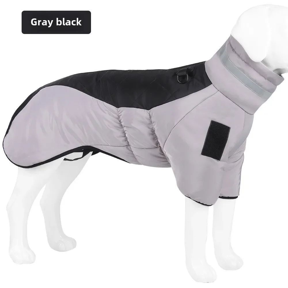 Waterproof And Reflective Winter Dog Coat | Warm Jacket for Large Dogs - Gray / 2XL - coats