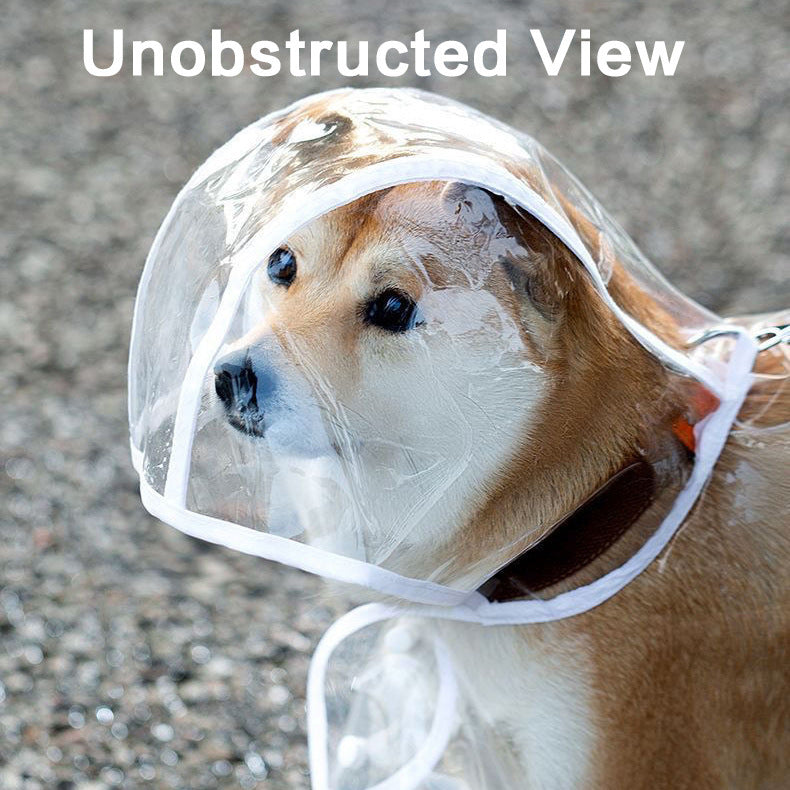 Transparent Dog Raincoat: EVA Waterproof Poncho For Dogs - Accessories