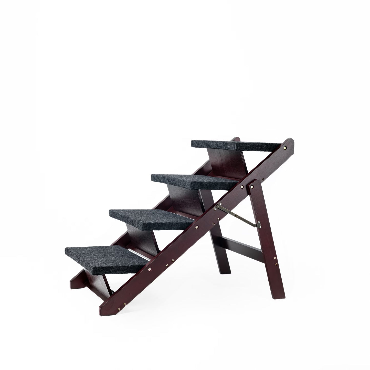4 Level Foldable Wooden Dog Stairs And Ramp | Dog Ladder for Beds And Cars home
