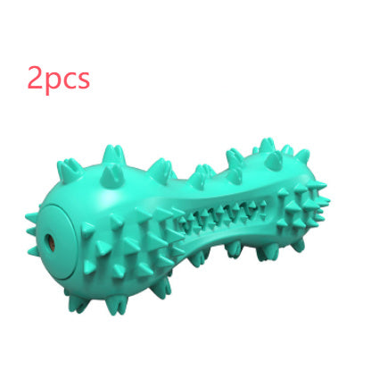 Durable TPR Squeaky Dog Toothbrush Chew Toy Blue2pcs / Speak Accessories