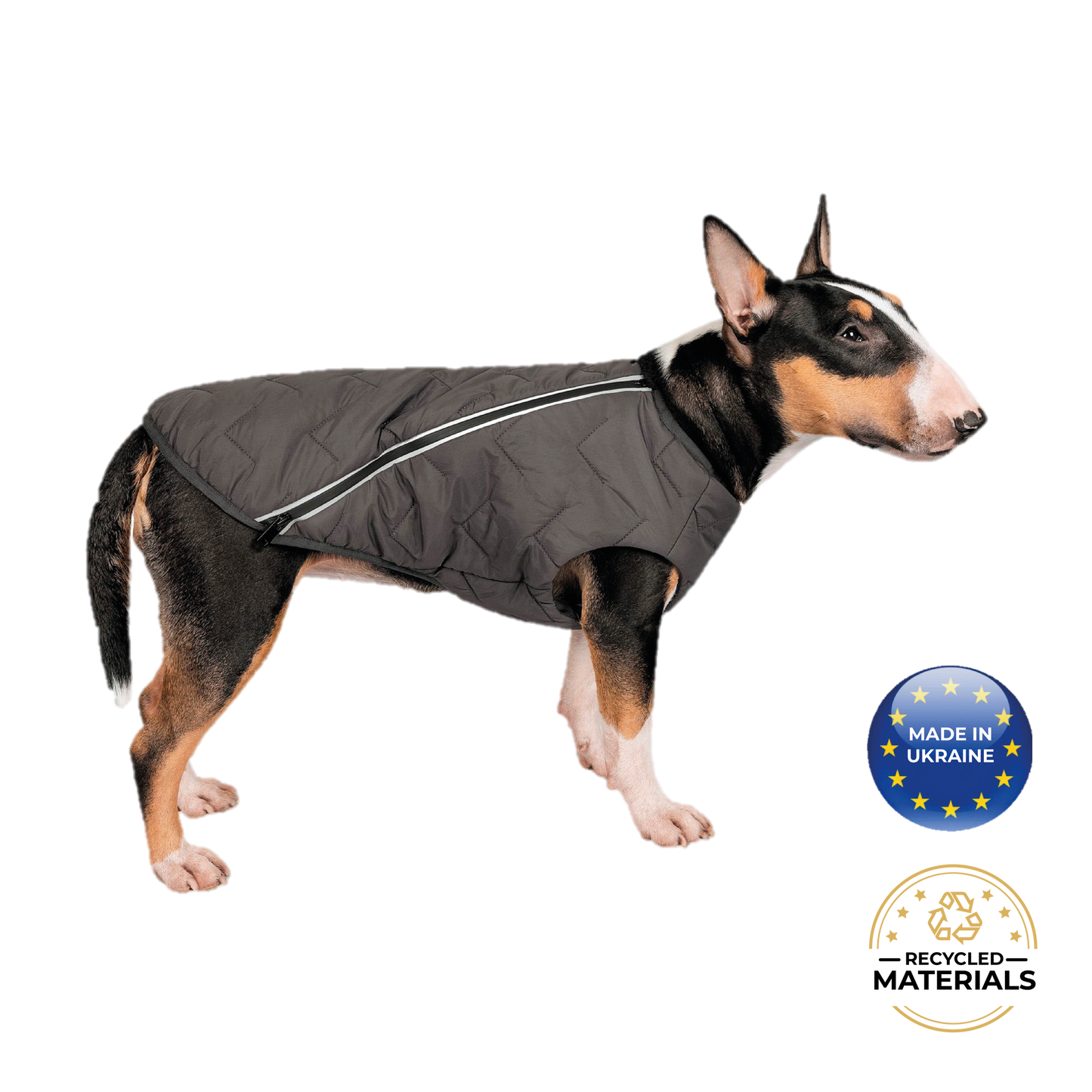 Eco-Friendly Waterproof Dog Rain Jacket with Reflective Zipper - Pets
