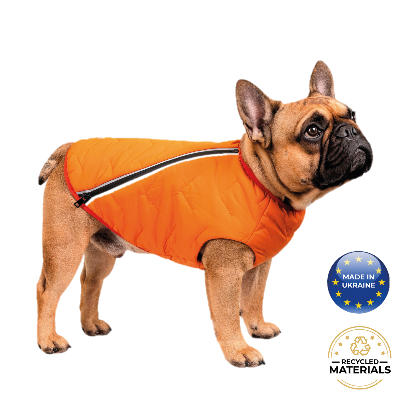 Eco-Friendly Waterproof Dog Rain Jacket with Reflective Zipper - Pets
