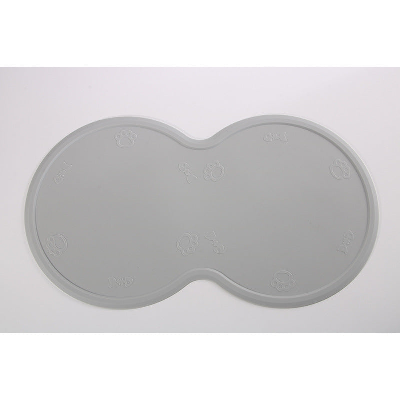 Food Grade Silicone Dog Placemat | Non Slip Eco Friendly Dog Feeding Mat Light grey eco