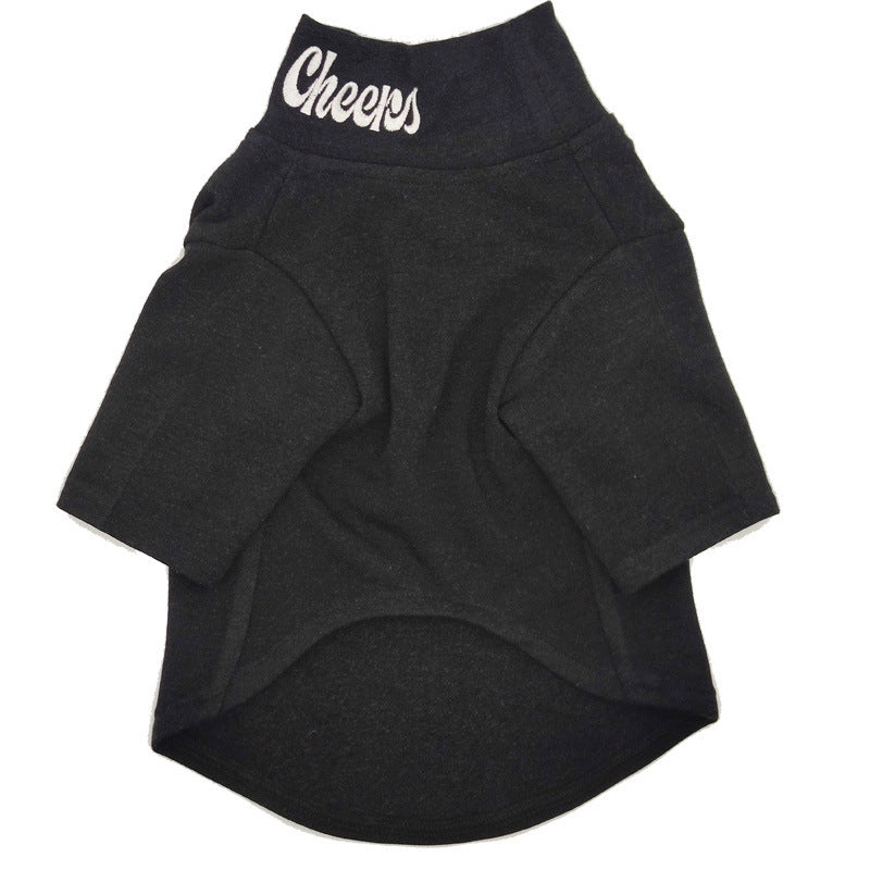 Black High Collar Wool Dog Sweater | Warm And Stylish Dog Apparel Black top Collar / S Accessories