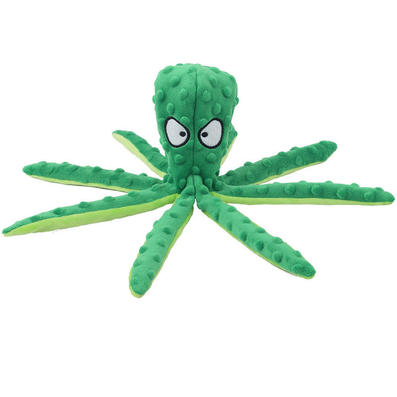 Plush Octopus Dog Squeaky Toy | Dog Interactive Play eco