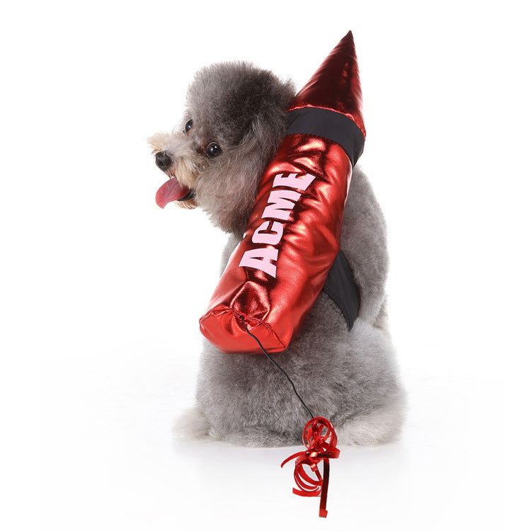 Funny Halloween Dog Costumes Polyester Dog Apparel Rocket / L halloween