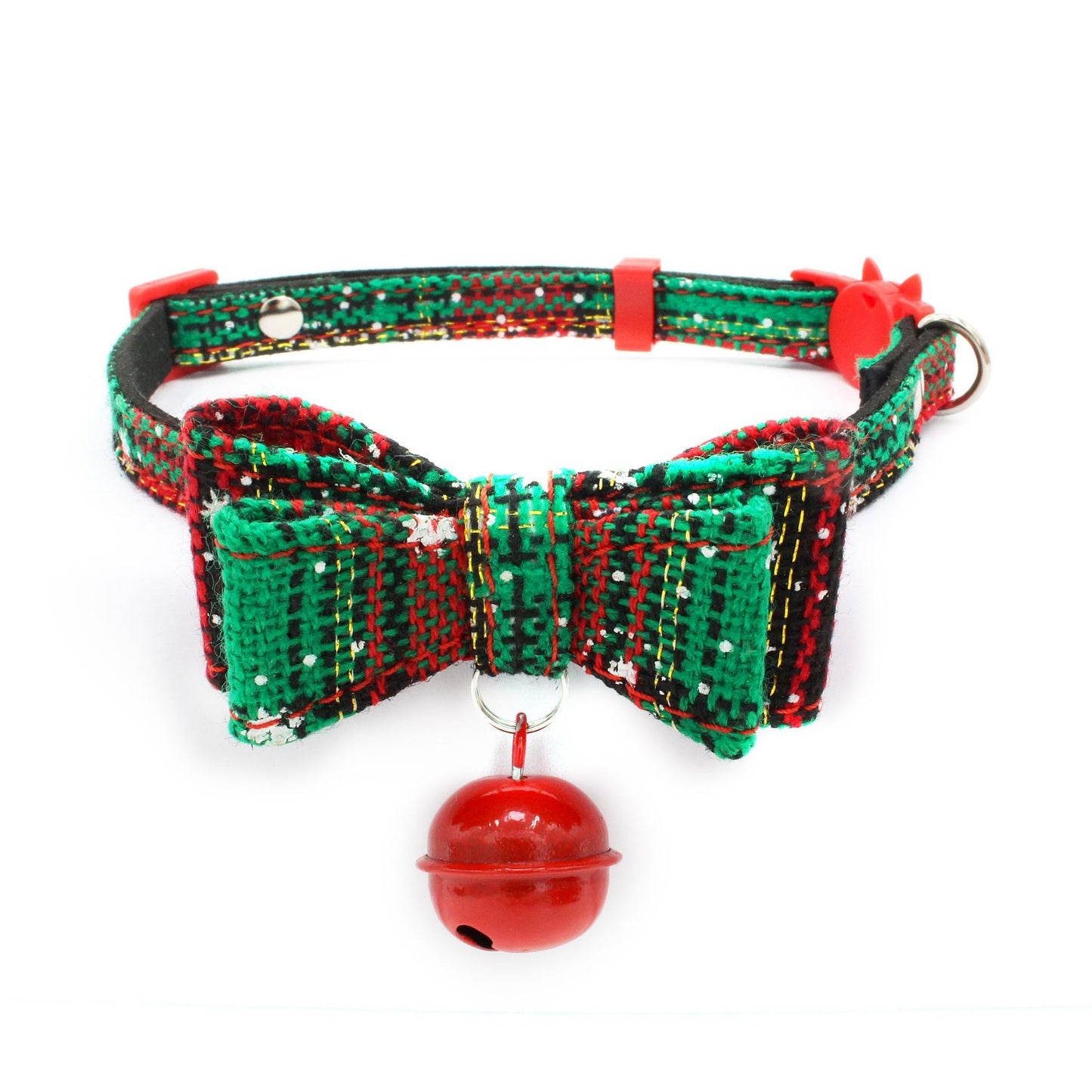 Christmas Small Dog Chain Print Pet Collar With Various Sizes Christmas green / M christmas