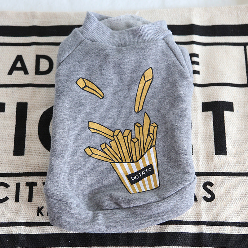 Warm Winter Dog Sweater | ’Popcorn Texture’ Dog Coat for All Dogs French fries grey / L coats