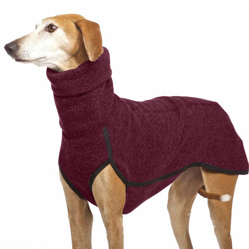 Warm Winter Dog Coat with High Collar | Pullover Dog Coat for Medium And Large Dogs Dark Red / 3XL Coats & Dog Vests