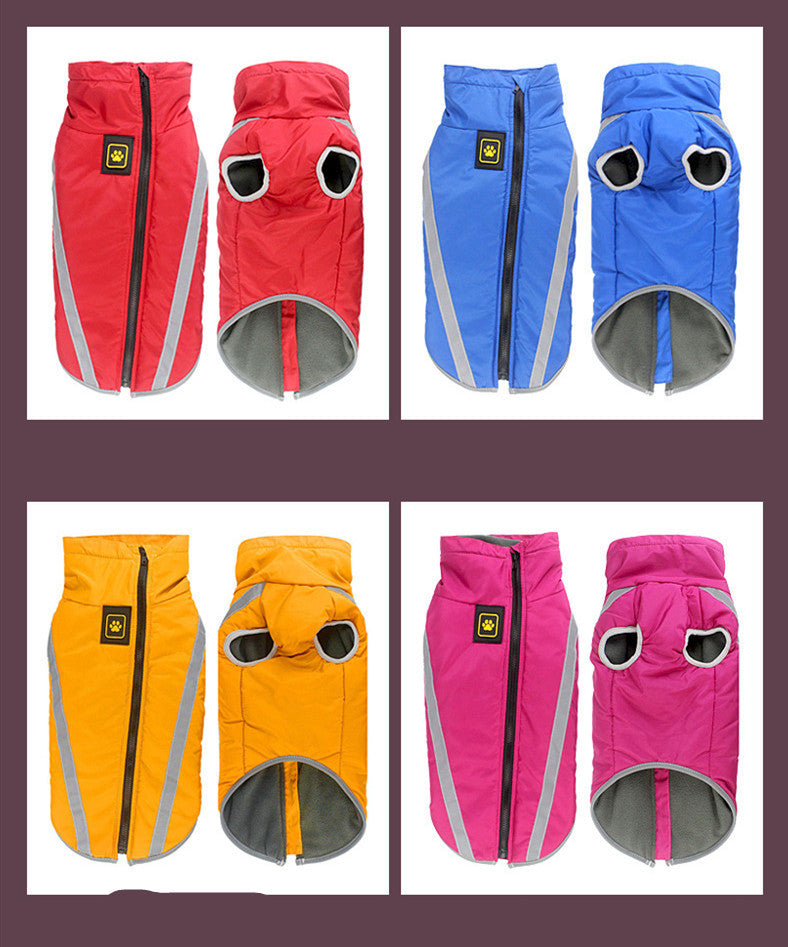 Warm Dog Winter Coat And Windbreaker for Medium to Large Dogs - Coats & Dog Vests