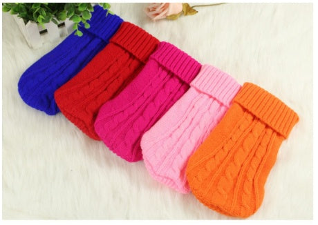 Knitted Wool Dog Sweater | Soft And Warm Dog Sweater with Buttons Dog clothes
