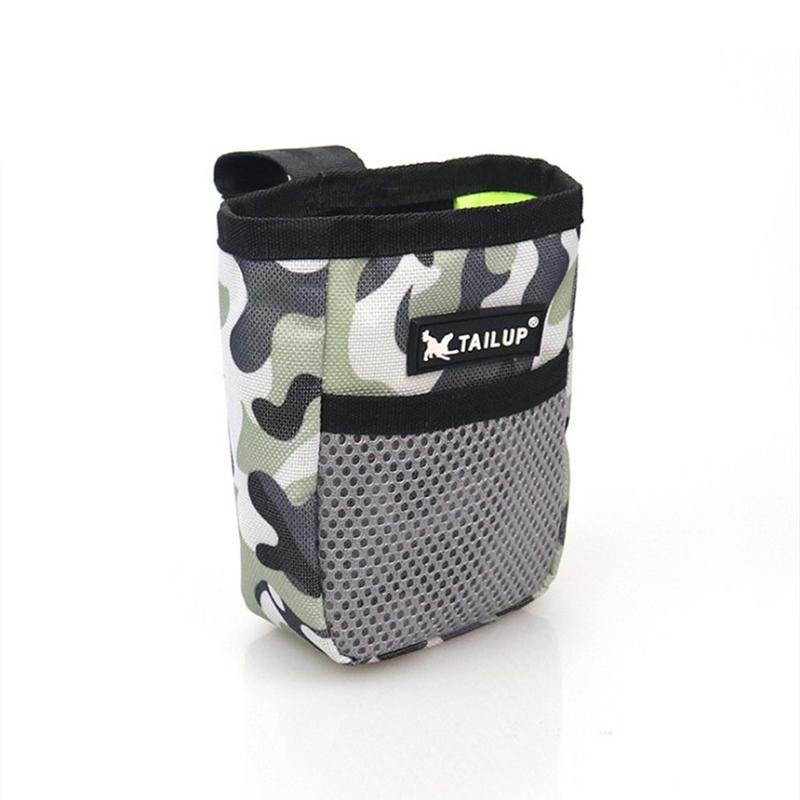 600D Oxford Cloth Mini Dog Training Treat Pouch | Portable Dog Snack Bag Camouflage dog training