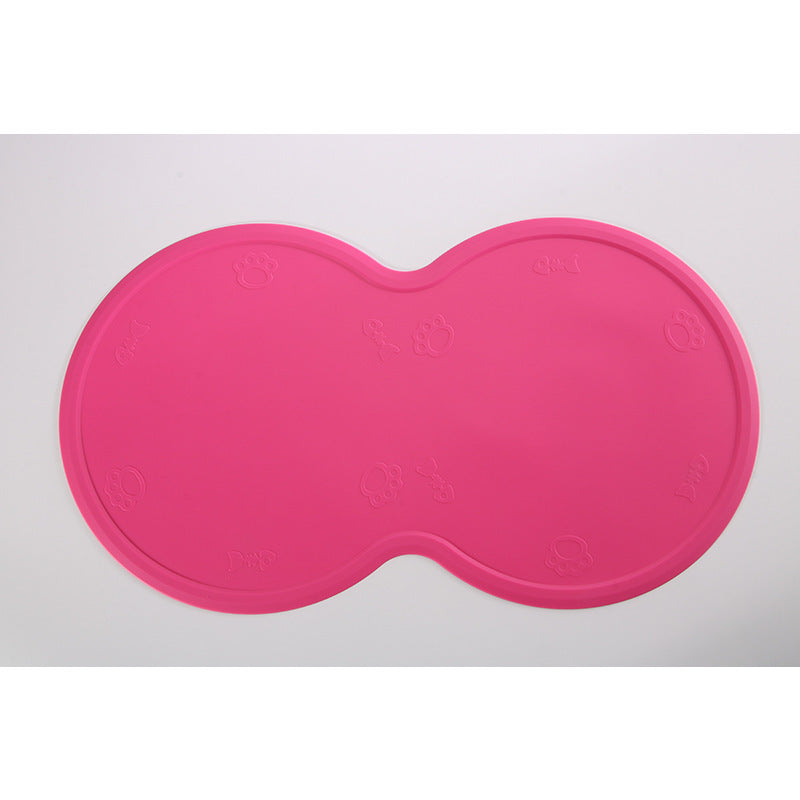Food Grade Silicone Dog Placemat | Non Slip Eco Friendly Dog Feeding Mat Rose Red eco