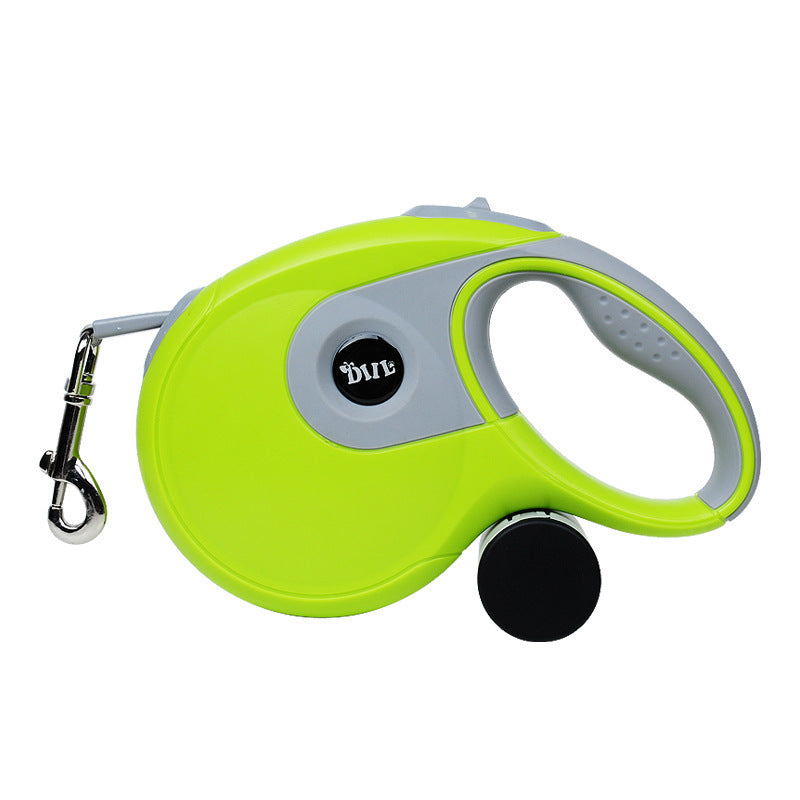 Retractable Dog Leash with One-Button Lock | Soft-Grip Handle For Dogs - Green / 5m - leash