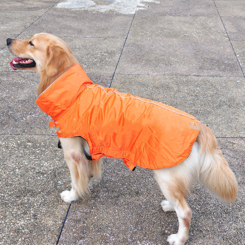 Waterproof Dog Rain Coat | Adjustable Tarpaulin Dog Coat Vest - Orange / 3XL - coats