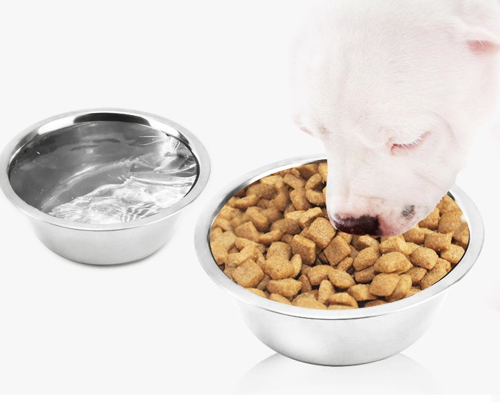 Stainless Steel Dog Bowls | Multi Size Dog Food and Water Dishes food