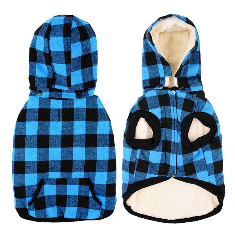 Hooded Dog Vest | Lightweight Dog Coat for Dogs - Blue / 2XL - coats
