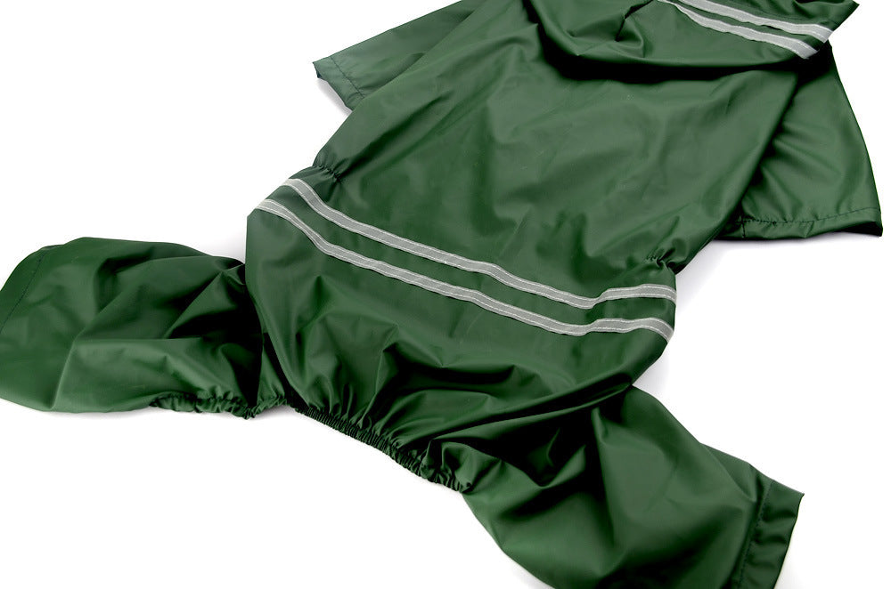 Large and Medium Dog Raincoat: Full-Coverage Waterproof Dog Jacket with Hood - Accessories