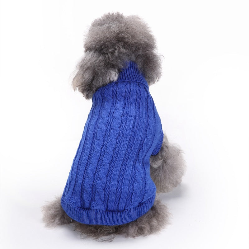 Warm Wool Knitted Dog Sweater | Soft Dog Pullover And Sweater Dark blue / 2XL Accessories