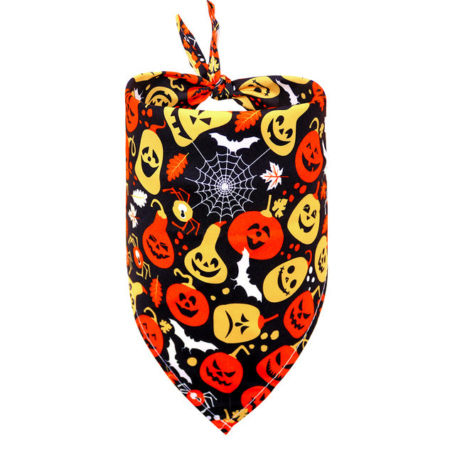 Halloween Dog Bandanas | Festive And Fun Spooky Dog Bandanas 5 Style / 40X28X28cm bow