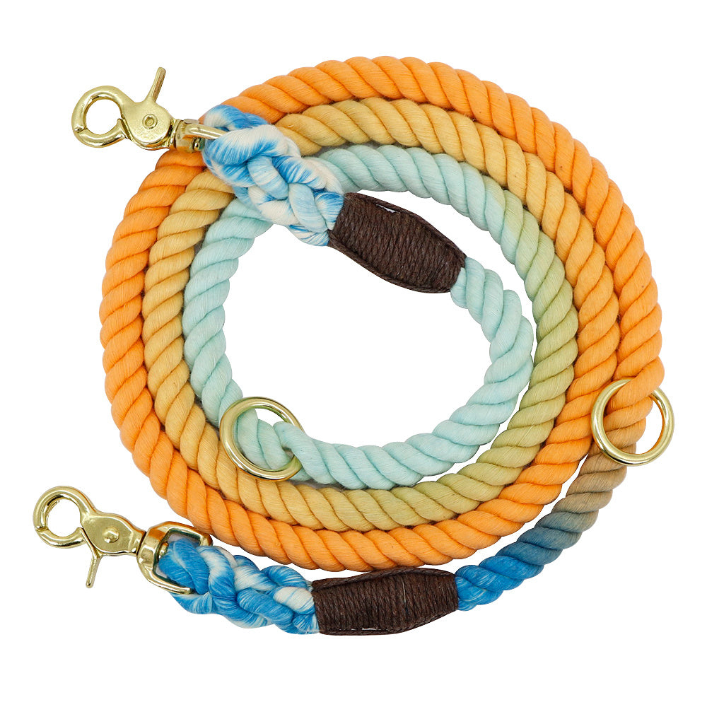 Nylon And Metal Chain Dog Leash | Leash for Large Dogs - leash