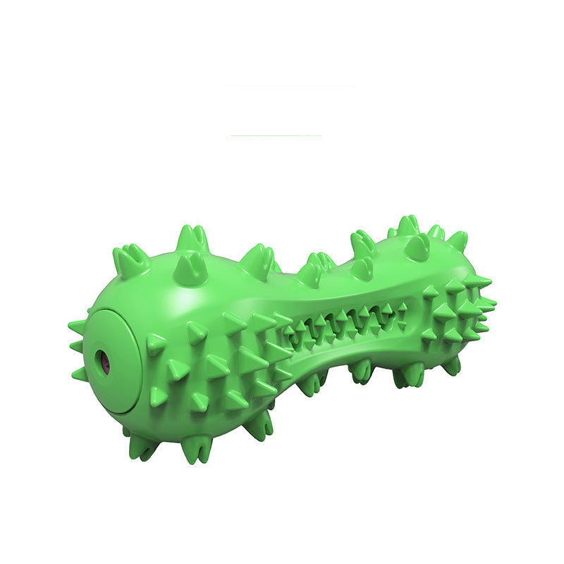 Durable TPR Squeaky Dog Toothbrush Chew Toy Green / Speak Accessories