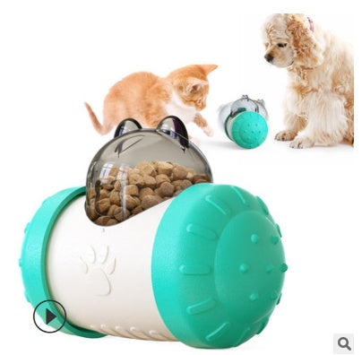 Interactive Treat Dispensing Dog Toy | Squeaky Wheel Feeder for Dogs home