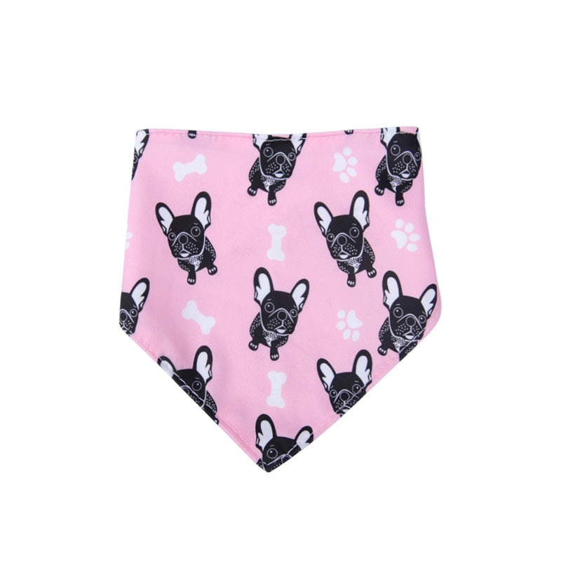 Dog Triangle Scarf: Small Dog Bib and Bandana Pink / L Accessories