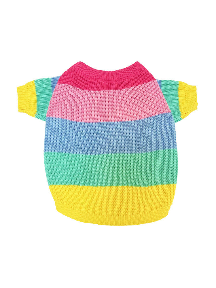 Rainbow Dog Sweater: Soft Wool Knit Dog Jumper for All Seasons Rainbow / 3XL Accessories