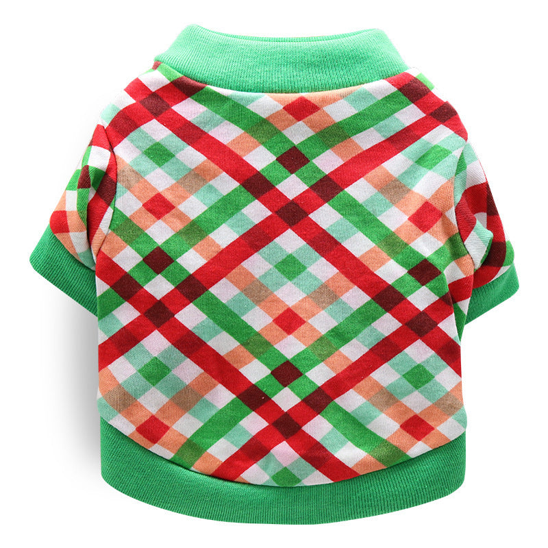 Casual Christmas Pet Dog T shirt Cotton Holiday Dog Apparel 8 style / M christmas