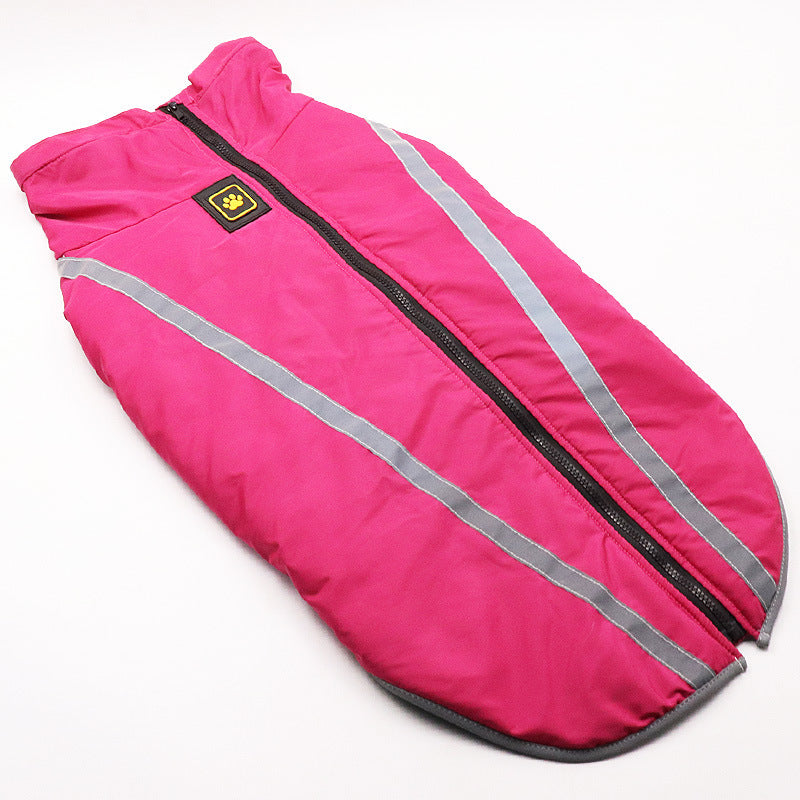 Warm Dog Winter Coat And Windbreaker for Medium to Large Dogs - Pink / 3XL - Coats & Dog Vests