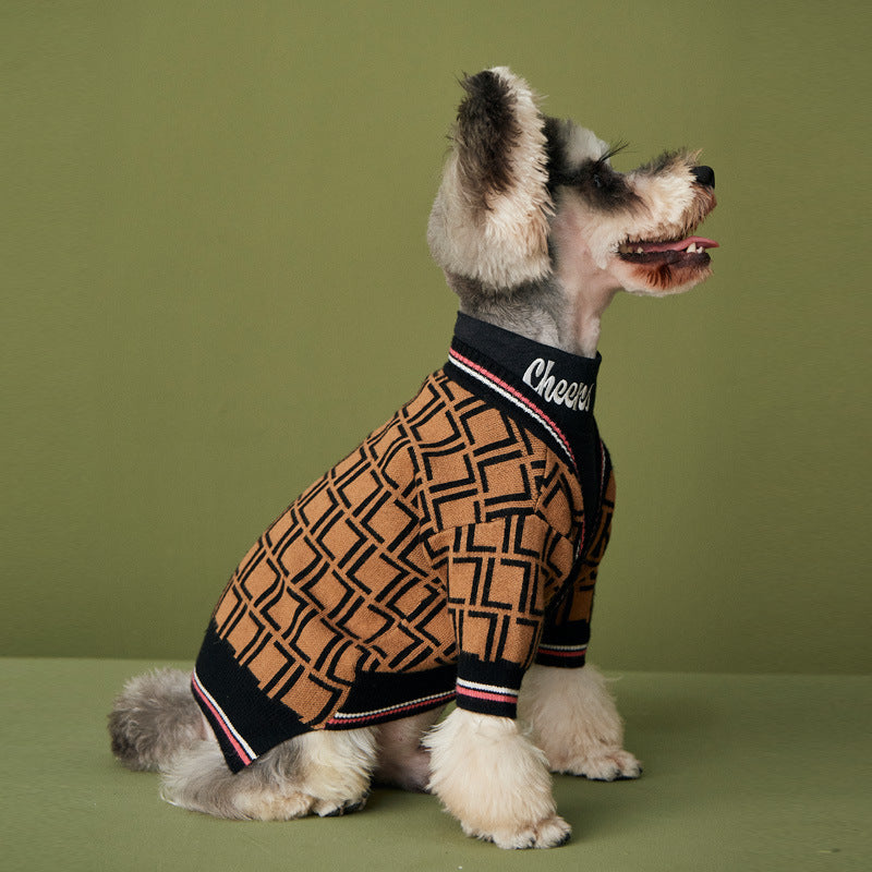 Black High Collar Wool Dog Sweater | Warm And Stylish Dog Apparel Accessories