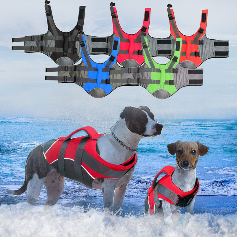 Adjustable Dog Life Jacket And Vest | Reflective Flotation Gear for Dogs - coats