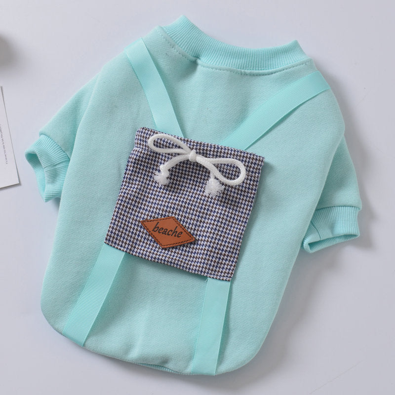 Padded Dog Sweater Coat | Casual Dog Sweater with Bag Green / L Accessories