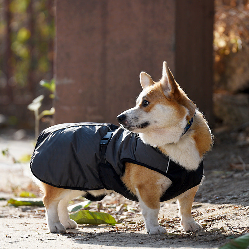 Waterproof Dog Raincoat: Heavy-Duty All-Weather Jacket with Fleece Lining - Accessories