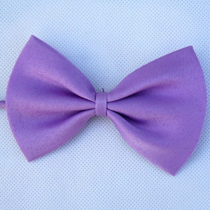 Adjustable Dog Bow Tie And Neck tie | Colorful Dog Accessory Light Purple beds