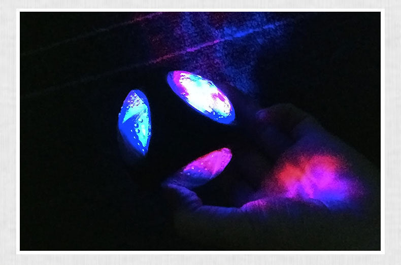 Durable Rubber Squeaky Dog Toy Ball Glow in the Dark Dog Toy Black Accessories