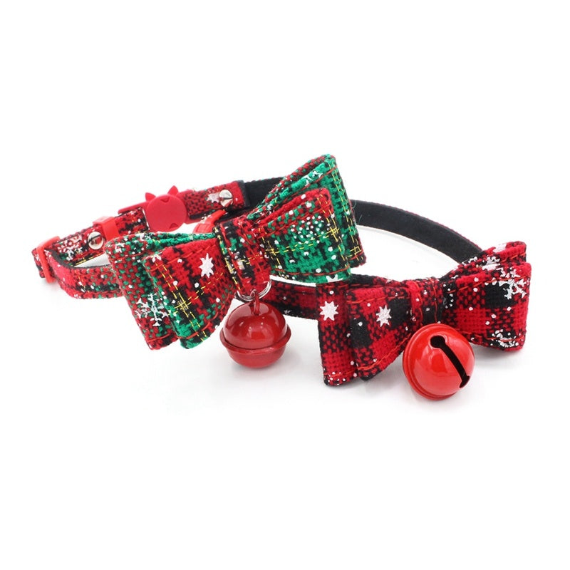 Christmas Small Dog Chain Print Pet Collar With Various Sizes christmas
