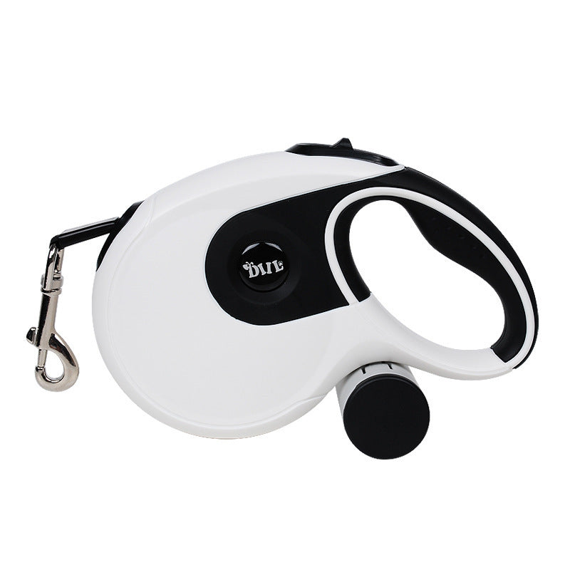 Retractable Dog Leash with One-Button Lock | Soft-Grip Handle For Dogs - White / 5m - leash