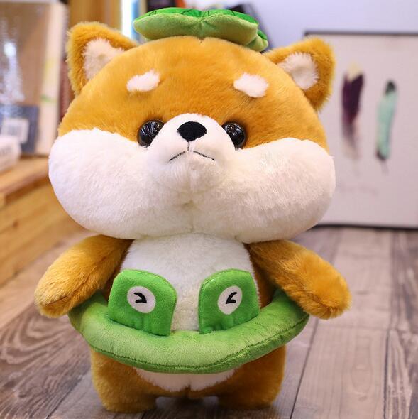 Soft Plush Dog Doll Toy | Stuffed Animal for Dogs to Play 25cm / Green toys