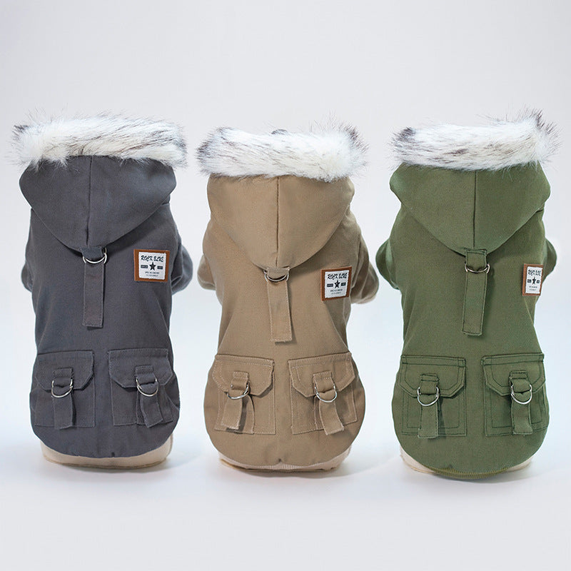 Warm Dog Coat Hoodie for Small Dogs | Winter Dog Apparel and Fashion - Coats & Dog Vests