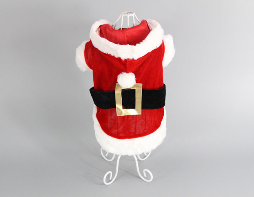 Acrylic Pet Dog Christmas Clothing Holiday Apparel for Dogs of All Sizes Red Clothes / L christmas