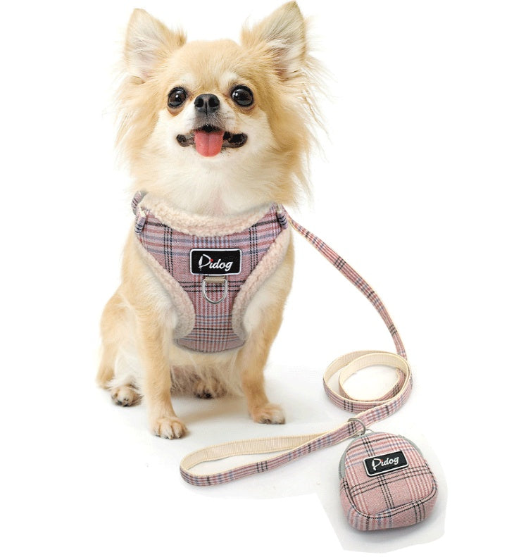 Adjustable Dog Harness and Leash Set for Small and Medium Dogs - Accessories