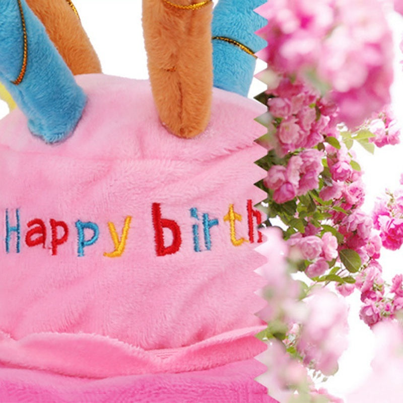 Dog Birthday Cake Hat Adjustable Pet Dog Party Birthday Crown birthday