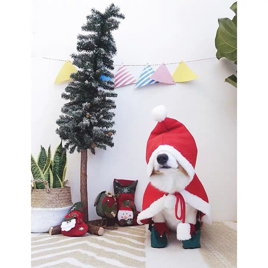 Christmas Dog Shoes Festive Cotton Pet Dog Booties christmas