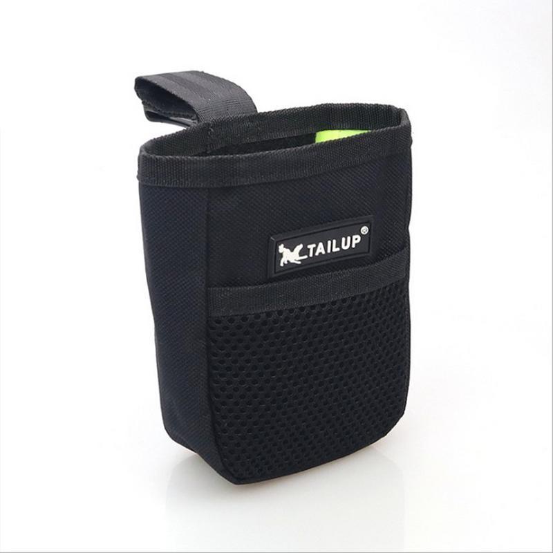 600D Oxford Cloth Mini Dog Training Treat Pouch | Portable Dog Snack Bag Black dog training