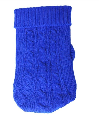 Knitted Wool Dog Sweater | Soft And Warm Dog Sweater with Buttons Blue / L Dog clothes