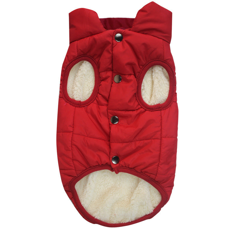 Padded Plaid Dog Coat | Warm Winter Jacket for Small to Large Dogs - Coats & Dog Vests