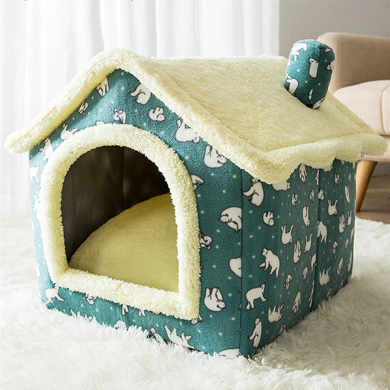 Cozy Coral Fleece Dog Bed | Universal Dog House for All Seasons house